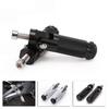 Universal Aluminum Alloy Motorcycle 8mm Bolts Round Pedal Folding Foot Rests Footrests