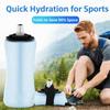 Food Grade Silicone Collapsible Sport Bottle Lightweight Travel Foldable Cup  Camping Trips