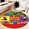 The Wiggles Printed Round Rug Carpet Chair Rug Area Rug Entryway Doormats,for Office Chair Living Room Bedroom Kitchen Room.