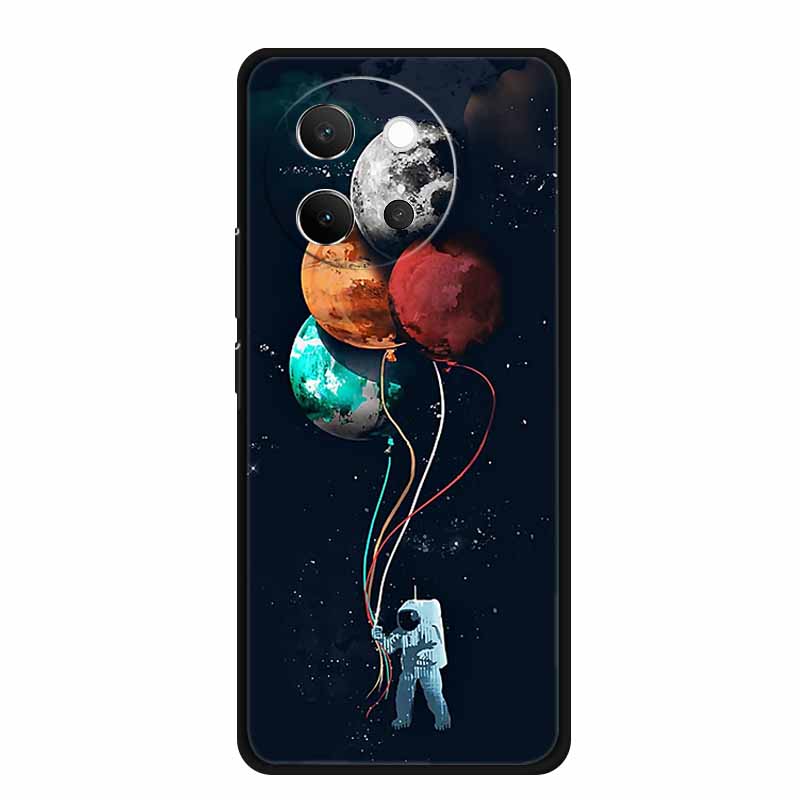 Для Vivo V40 Lite 5G Чехол V 40 lite Чехол для телефона Волк Черный Силиконовый Мягкая Задняя Крышка Для Vivo V30E 5G Чехол V 30 E Сумка 6.78" Корпус