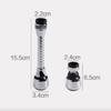 Kitchen Stainless Steel Faucet Nozzle Water-saving Device, Extended Rotary Extender and Accessories