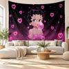 Betty Boop Wall Tapestry Home Decor Hanging Cloth Art Background Tapestry for Bedroom