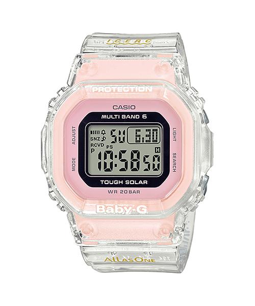 Casio Мужские кварцевые часы с resin-корпусом, водозащитой 200 м, ударопрочностью, будильником BGD-5001K-7