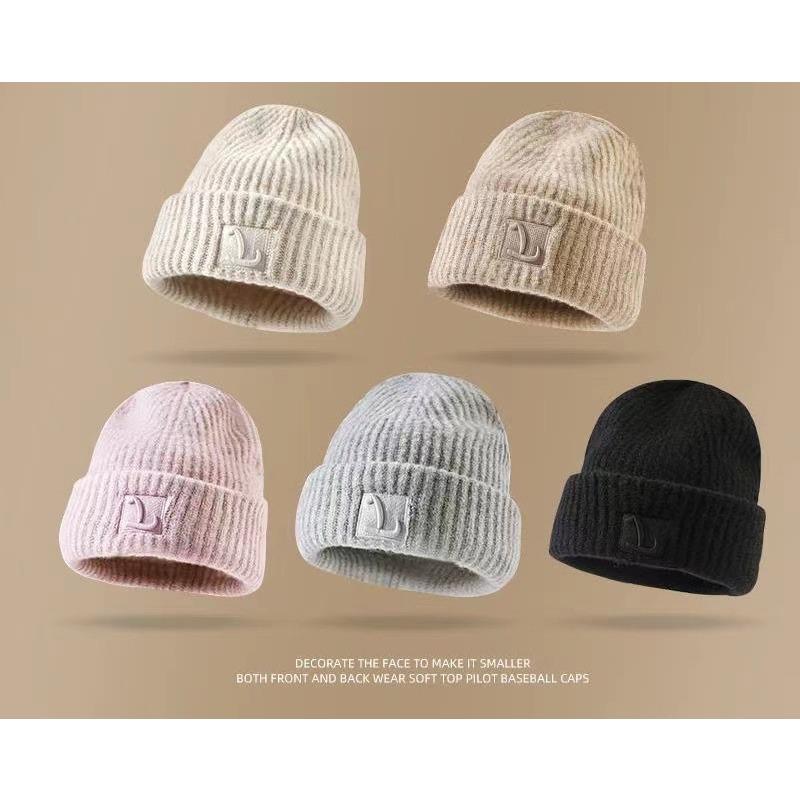 Свободная вязаная шапка корейского выпуска, женская осенне-зимняя универсальная толстая вязаная шапка, шапка Baotou