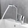Bathroom Basin Faucet Hot And Cold Water Faucet Single Handle Deck Mounted Alloy Bathroom Washbasin Rotating Sink Water Tap