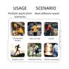Portable Neck Fan - Korean Style, USB Charging, Quiet Operation with Digital Display,  Waist Fan for Outdoor Use A