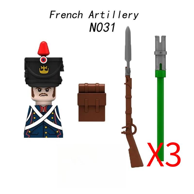 MOC Средневековый Военный Наполеоновские Войны Строительные Блоки Британская Французская Армия Пехота Кавалерия Фигурка Солдата Кирпичный Конструктор