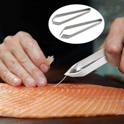 1 шт. пинцет из нержавеющей стали для удаления рыбьих костей, зажим для удаления куриных перьев, щипцы для сбора кухонных принадлежностей, пинцет для лосося и морепродуктов
