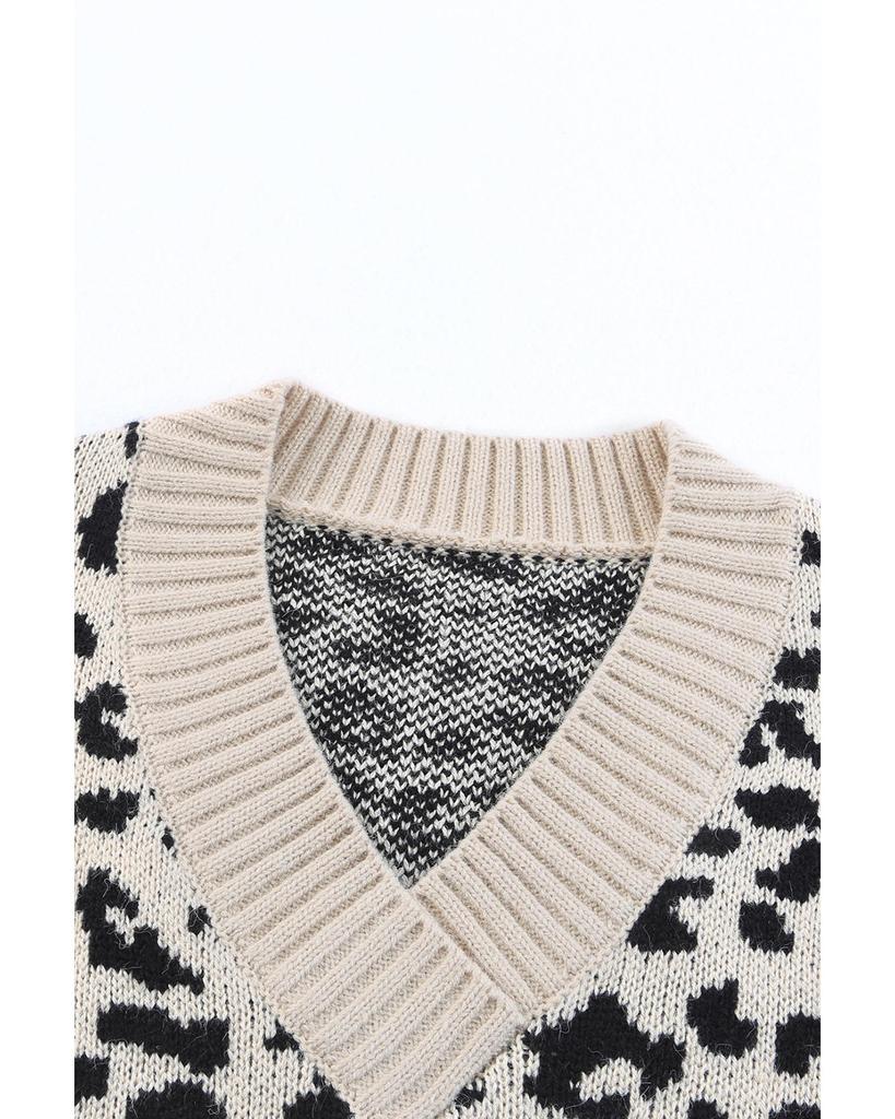 Azura Exchange Свитер с длинными рукавами в стиле колор-блок