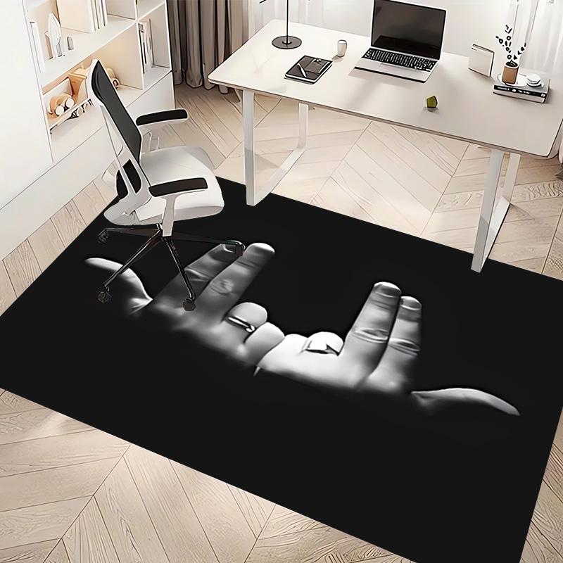 1pc Jul rapper Print Area Rug - Soft, Washable Non-Slip Indoor Mat, Living Room, Home Office Decorative Rug,Office Decorative