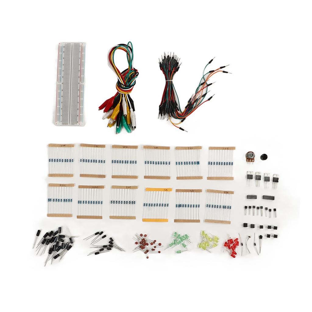 Ассортимент электронных компонентов Fun Kit Breadboard Buzzer Diode Capacitor Resist