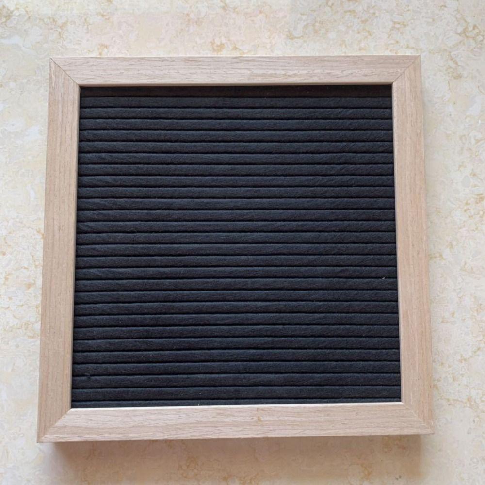 Простая деревянная доска для сообщений с буквами 10x10 дюймов, DIY, войлочная доска с буквами, сменные символы, доска для записей, домашний декор