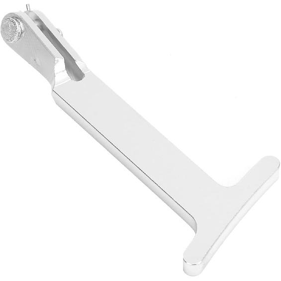 Qiilu Hood Release Handle, Hood Release Pull Handle Billet Aluminium Alloy for R32 MK4 2004 (Silver)