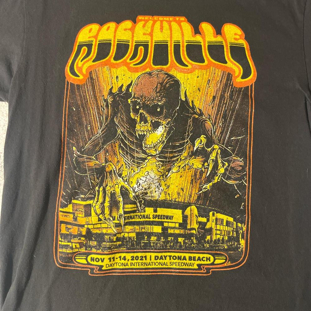 black and orange Welcome to Rockville tee 2021 Unisex T-Shirt