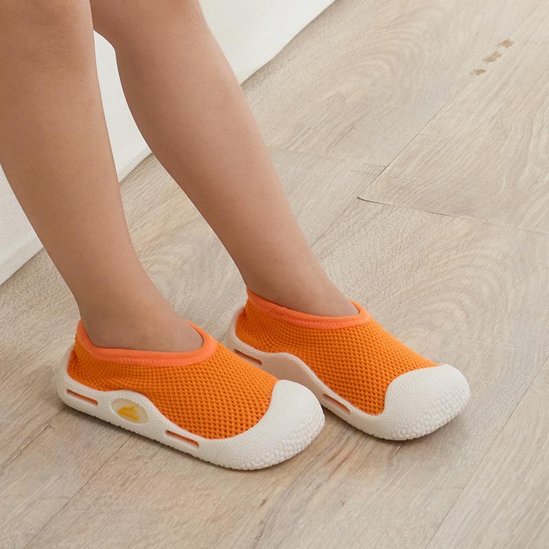 Golden Shark Kids' Wide Fit Non-slip Indoor Shoes - Silent, Breathable Soft Sole for Kindergarten and Early Education.