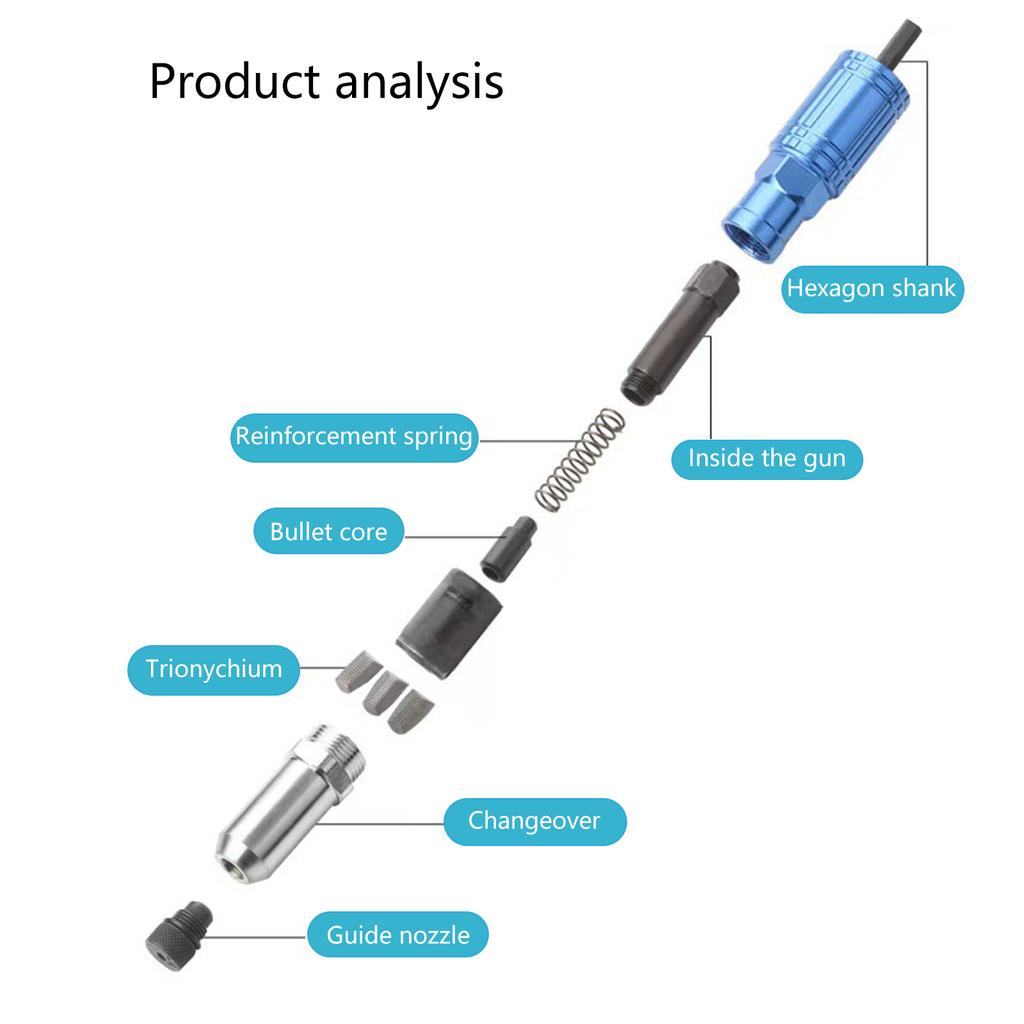 Набор адаптеров для электрического заклепочника превращает дрель в мощный заклепочный инструмент для быстрой установки на различные материалы