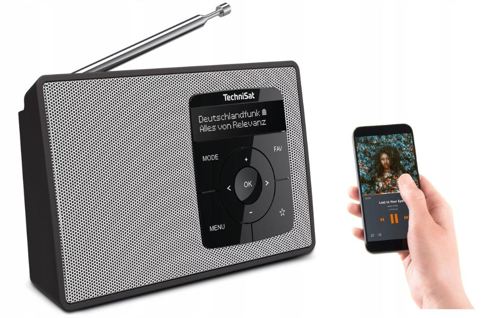 DAB+, FM TechniSat DIGITRADIO2 mains-powered/battery-powered radio