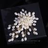 Высококачественная ручная работа, темпераментная роскошная брошь в виде снежинки с жемчугом, женская брошь в виде корсажа, элегантная брошь для пальто, корсаж