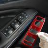 Рамка кнопки подъема окна автомобиля из красного углеродного волокна для Mercedes Benz ABCE GLE GLA CLA GLK Class W176 W204 W212 W166