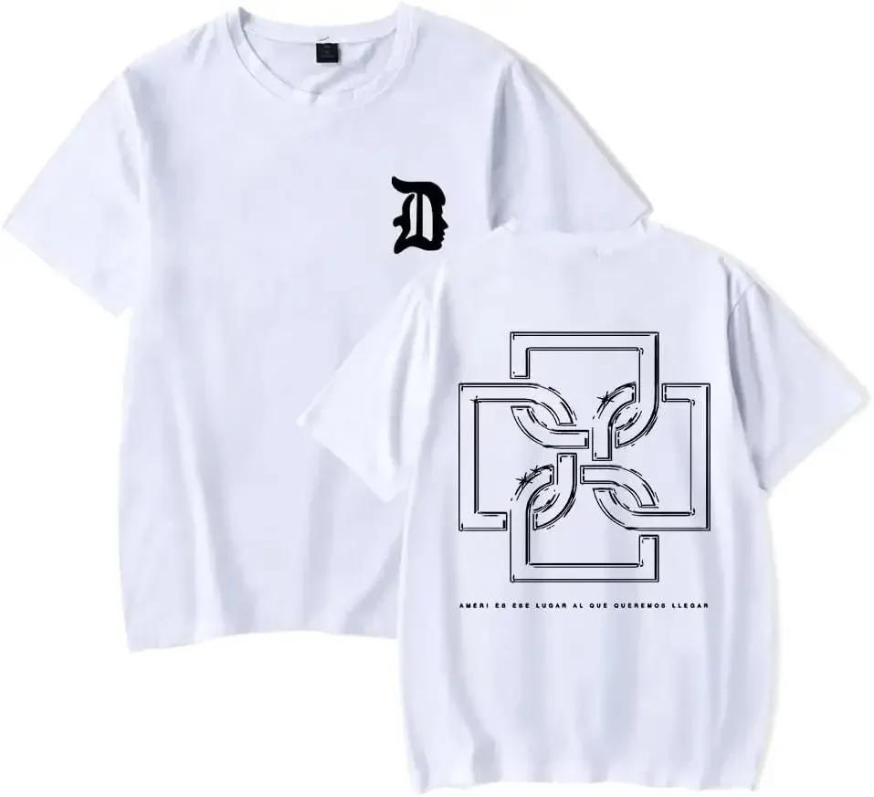 Летняя футболка Санты Duki Merch Футболка с коротким рукавом Повседневный принт Мужская Чистый хлопок Короткий рукав Высококачественная мужская одежда 71811