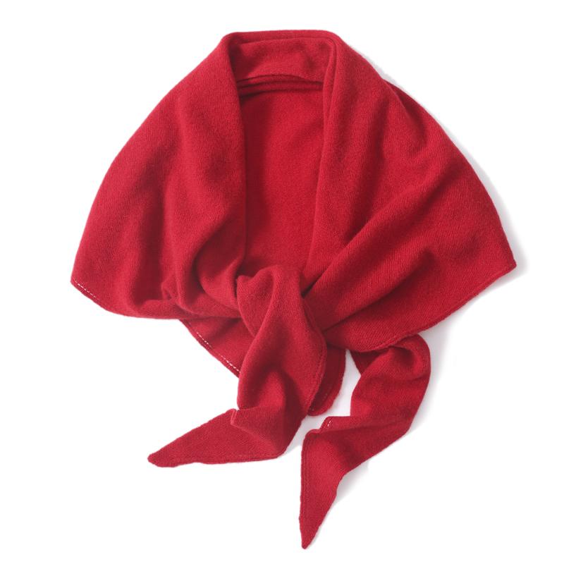 100%Wool Knitted Shawls Women Autumn Winter Fashion Big Triangular Shoulder Scarf Elegant Cape Poncho Multi-functional Pashmina