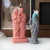 3D Jesuses Silicone Candle Mould for Handmade Soap Gypsum Resin Aromatherapy Candle Silicone Mould Desktop Decorations