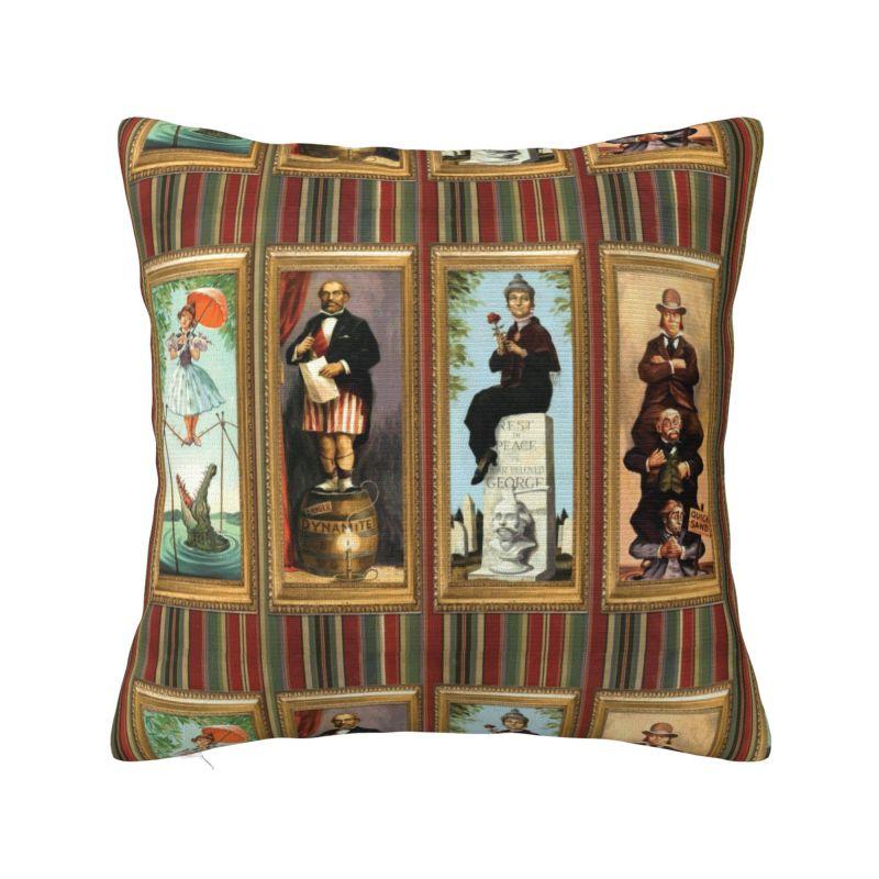 Happy Haunts Pillow Case 45x45cm Decor Home Haunted Mansion Grim Grinning Ghost Luxury Cushion Cover Velvet Pillowcase