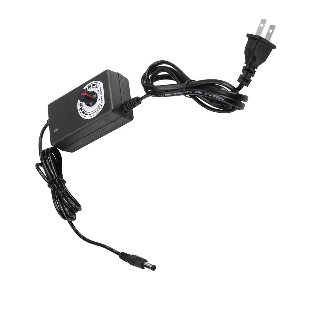 Регулируемый адаптер питания переменного тока в постоянный 110-240 В, переключатель регулятора скорости двигателя, 3-12 В 2 А с вилкой США