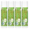 Organic Lip Balm, Mint Burst, 4 Packs, 0.15 Oz (4.25 G) Each
