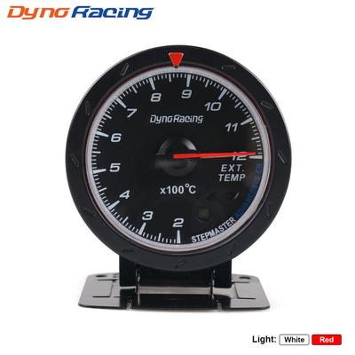 Dynoracing 60MM Датчик температуры выхлопных газов автомобиля EGT/EXT Датчик температуры с красным и белым светом Автомобильный прибор с датчиком EGT BX101474