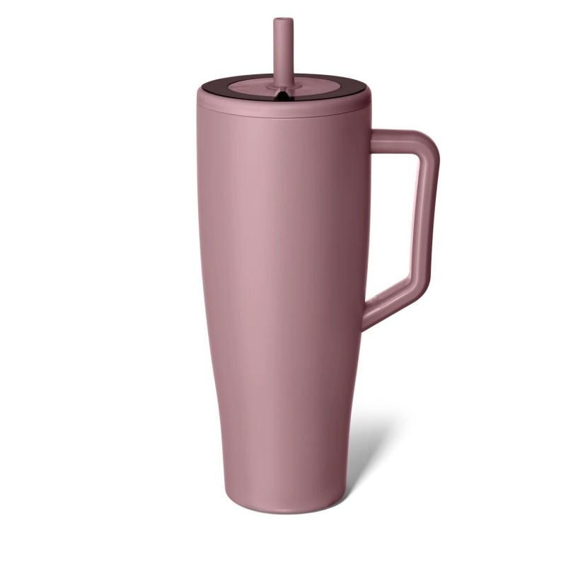 40oz Stainless Steel Travel Tumbler With Straw Lid Vacuum Insulated Car Office Outdoor Use