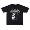 2025 Summer Black Metal Nargaroth Printed Cotton Men's and Women's T-shirt High Quality Short Sleeve Men Tee