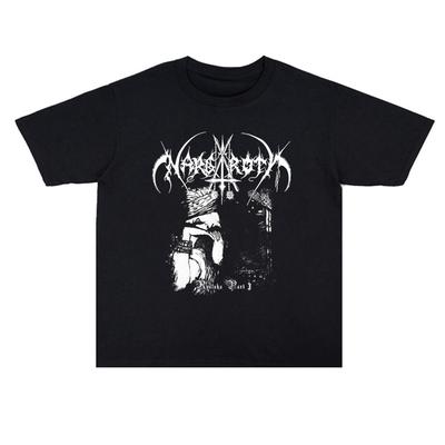 Футболка мужская и женская из хлопка с принтом Black Metal Nargaroth 2025 года, высокое качество, короткий рукав, мужская футболка
