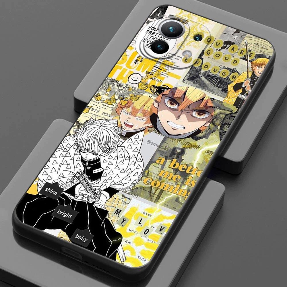 Чехол Demon Slayer Anime для Xiaomi Mi 9 9se 8 10 10T A2 Lite 10S 9T CC9 Note 10 Pro 9Lite 5G Cover Kimetsu No Yaiba Manga Fundas