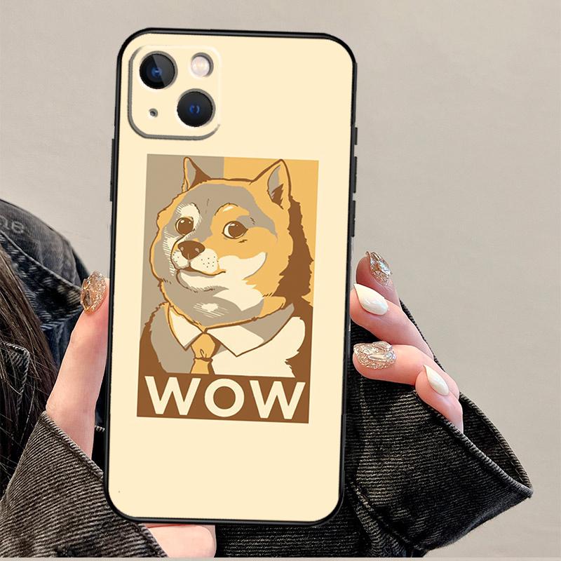 Doge Meme Kabosu Cute Funny Phone Case For iPhone 17 Pro Max 14 11 15 16 Pro Max 13 12 mini 16 Plus 16e 17 Air Cover