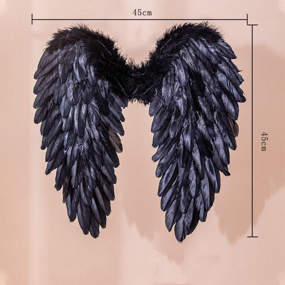 Black Cosplay Little Wings White Angel Wings Creative Feather Wings  Adult