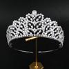 Роскошная элитная свадебная корона с полным цирконом, элитный свадебный головной убор для новобрачных