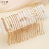 15 Pcs/Set Fashion Bohemian  Chain Anklet For Women  Beach Vintage Simple Gold Color Shell Foot Ankle Jewelry Gifts