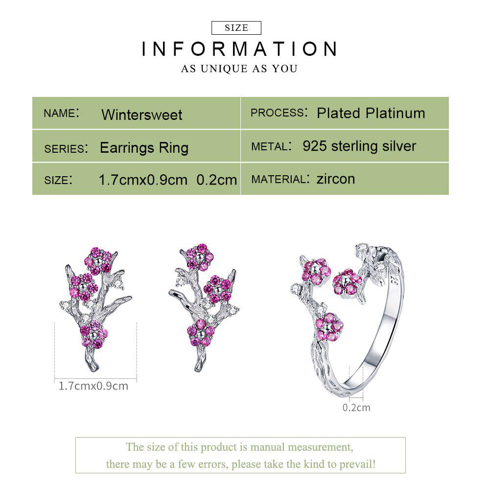 Женский ювелирный набор BAMOER, из стерлингового серебра