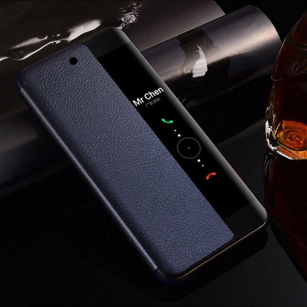 Умный чехол-книжка Smart View для Huawei P50 Pro, P40, P30 Lite, P20, P10 Plus, Mate 20 Lite, Mate 20, Mate 10 Pro с функцией Авто Сон/Пробуждение и Защитой Всего Корпуса