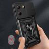 Slide Camera Armor Funda для ZTE Blade A54 A34 Чехол Push Lens Ring Stand Защитная крышка для ZTE Blade A54 A34 Противоударный чехол