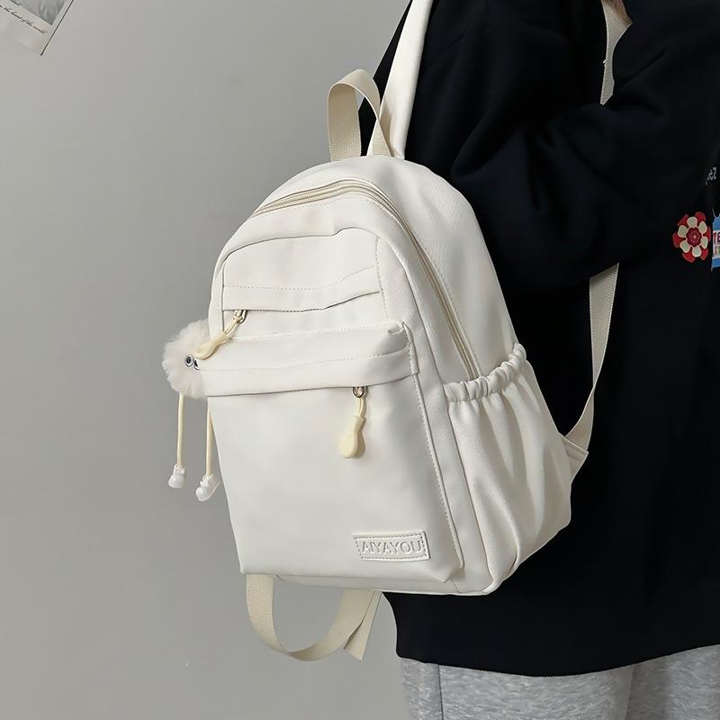 Повседневный кампус однотонный школьный рюкзак для старшеклассника новый маленький свежий нейлоновый дорожный рюкзак для улицы