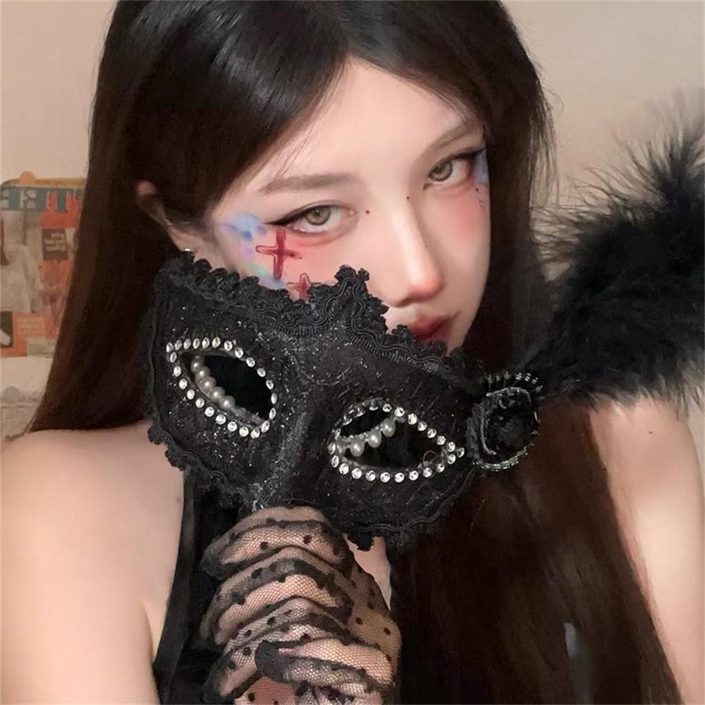 Сексуальная маскарадная маска с перьями и кружевной отделкой, косплей-вечеринка, принцесса, бал, Марди Гра, полумаска, украшение для платья, очаровательная, сексуальная