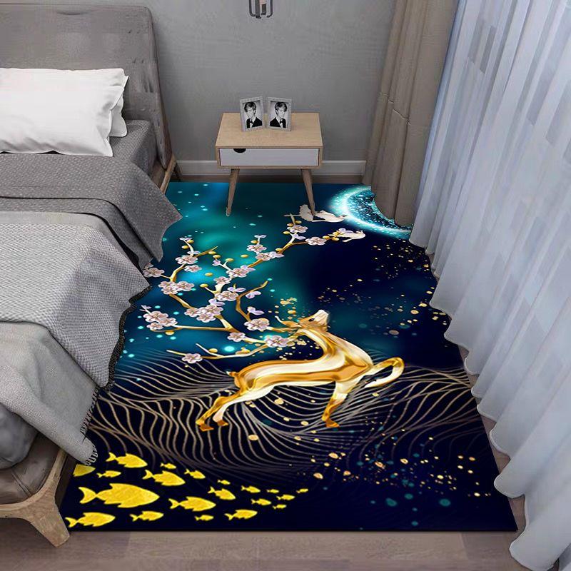 3D ковер большой площади, прикроватная подставка для ног для всей комнаты, спальни, бытовой грязеотталкивающий коврик для эркера, балкона, высококачественный напольный коврик