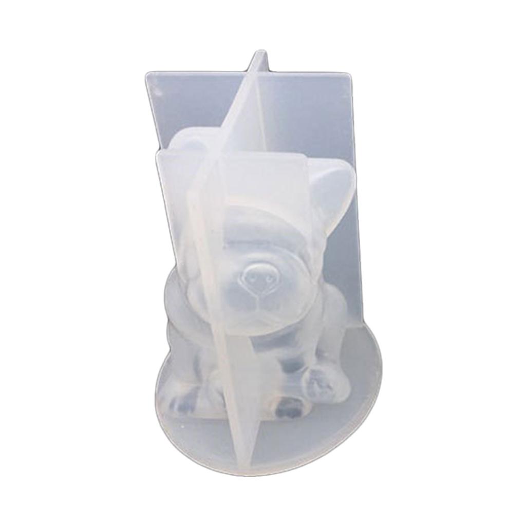 Handicrafts Earrings Danglers DIY Mold 3D Bulldog Lucky for Cat Necklace Pendant Silicone Mold Keychain Pendant Casting
