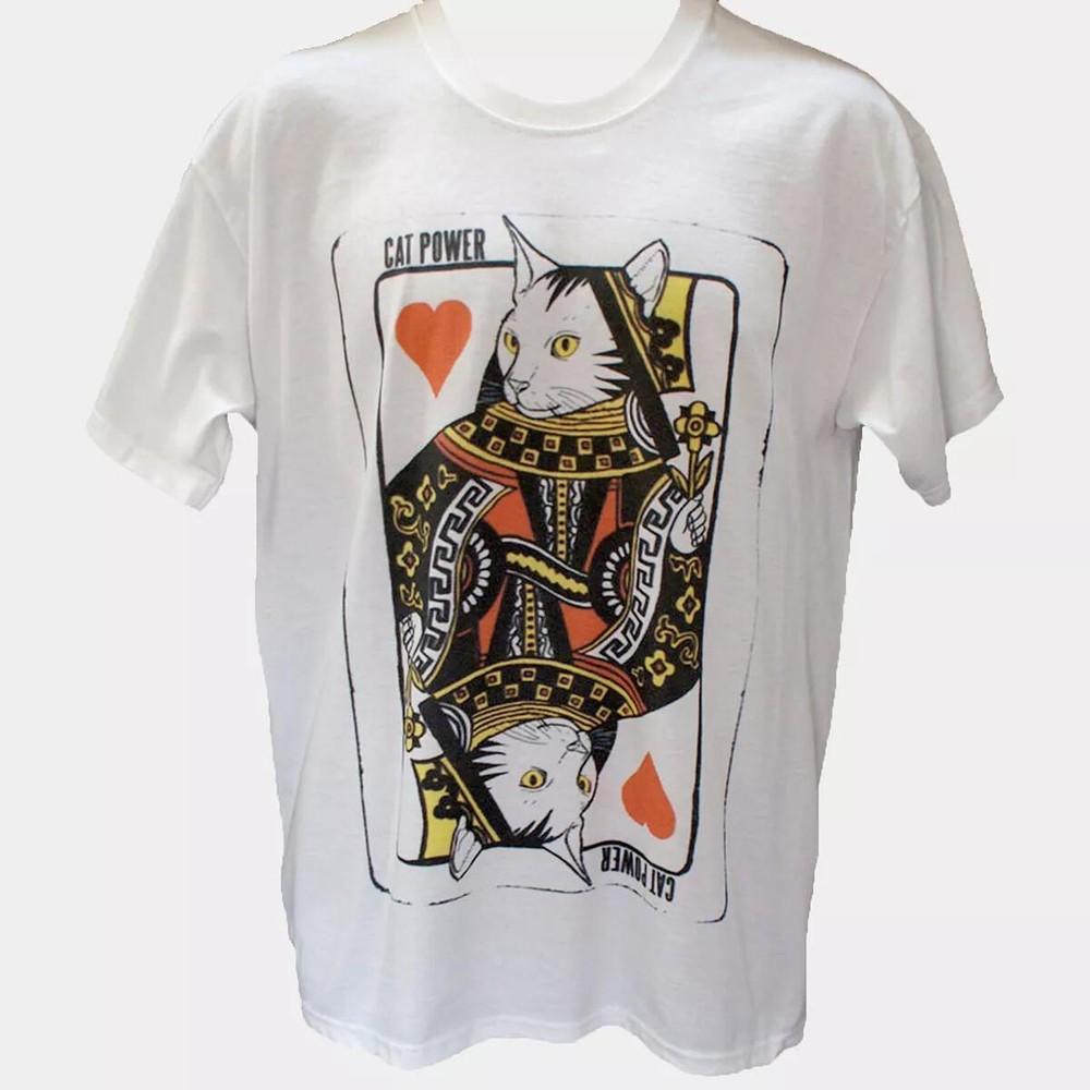 SALE Cat Power Folk Blues Punk Rock Short Sleeve White Unisex T-shirt S-3XL