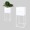 FLOWERPOT Metal Flowerpot Cover White Hillion 32x32x76