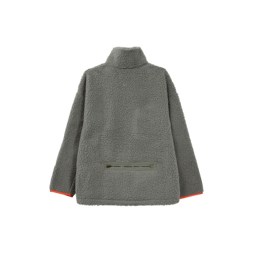 Puma Флисовая куртка с длинным рукавом и вышитым логотипом сплошного цвета, верхняя одежда унисекс, серый 929820-02