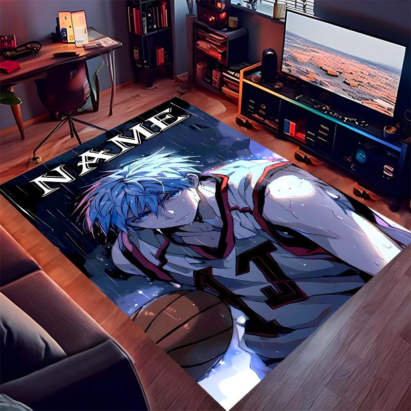 Custom personalization Kuroko's Basketball Print Area Rug - Soft, Washable Non-Slip Indoor Mat,Living Room,Home&Office Decorative Rug