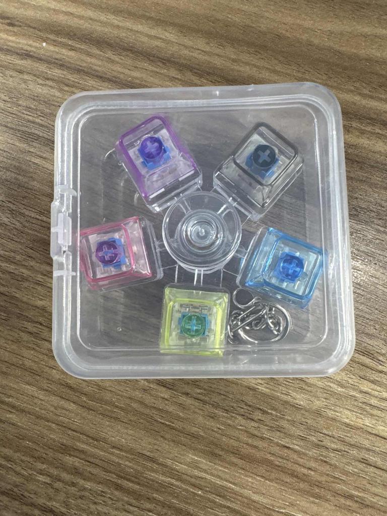 Механическая Ось Клавиша Fidget Spinner Светящаяся Электронная Клавиатурная Кнопка Брелок для Снятия Стресса Портативная Игрушка Подарок для Взрослых Подростков